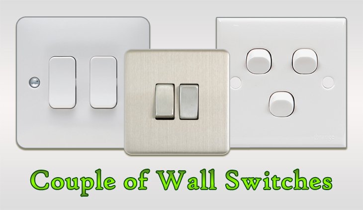 3 Beautiful Wall Switches